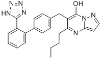 5-Butyl-6-((2'-(1H-tetrazol-5-yl)(1,1'-biphenyl)-4-yl)methyl)pyrazolo(1,5-a)pyrimidin-7-ol CAS#: 167375-24-8
