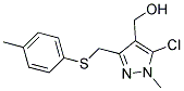 (5-CHLORO-1-METHYL-3-([(4-METHYLPHENYL)SULFANYL]METHYL)-1H-PYRAZOL-4-YL)METHANOL CAS#: 318234-43-4