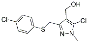 (5-CHLORO-3-([(4-CHLOROPHENYL)SULFANYL]METHYL)-1-METHYL-1H-PYRAZOL-4-YL)METHANOL CAS#: 318234-28-5