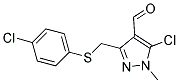 5-CHLORO-3-([(4-CHLOROPHENYL)SULFANYL]METHYL)-1-METHYL-1H-PYRAZOLE-4-CARBALDEHYDE CAS#: 318234-27-4