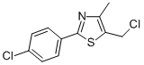5-(CHLOROMETHYL)-2-(4-CHLOROPHENYL)-4-METHYL-1,3-THIAZOLE CAS#: 317319-28-1