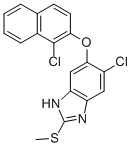 5-Chloro-6-((1-chloro-2-naphthalenyl)oxy)-2-(methylthio)-1H-benzimidaz ole CAS#: 174503-69-6