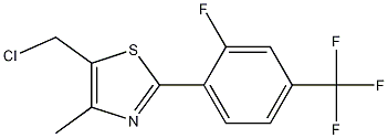 5-(Chloromethyl)-2-[2-fluoro-4-(trifluoromethyl)phenyl]-4-methyl-1,3-thiazole CAS#: 317319-37-2