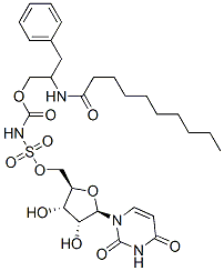 5'-O-(((2-decanoylamino-3-phenylpropyloxycarbonyl)amino)sulfonyl)uridine CAS#: 149970-64-9