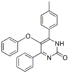 5-Phenoxy-4-phenyl-6-(4-methylphenyl)-2(1H)-pyrimidinone CAS#: 42919-55-1