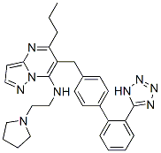 5-Propyl-N-(2-(1-pyrrolidinyl)ethyl)-6-((2'-(1H-tetrazol-5-yl)(1,1'- biphenyl)-4-yl)methyl) pyrazolo(1,5-a)pyrimidin-7-amine CAS#: 151327-11-6