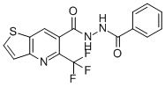 5-(TRIFLUOROMETHYL)THIENO[3,2-B]PYRIDINE-6-CARBOXYLIC ACID, 2-BENZOYLHYDRAZIDE CAS#: 390357-09-2