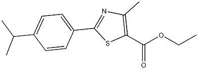 5-Thiazolecarboxylic acid, 4-methyl-2-[4-(1-methylethyl)phenyl]-, ethyl ester CAS#: 343322-54-3