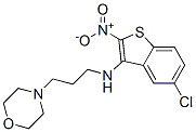 5-chloro-N-(3-morpholin-4-ylpropyl)-2-nitro-benzothiophen-3-amine CAS#: 149338-22-7