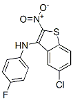 5-chloro-N-(4-fluorophenyl)-2-nitro-benzothiophen-3-amine CAS#: 149338-26-1