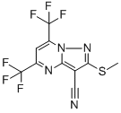 5,7-BIS(TRIFLUOROMETHYL)-3-CYANO-2-(METHYLTHIO)PYRAZOLO[1,5-A]PYRIMIDINE CAS#: 174842-48-9