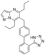 5,7-Dipropyl-6-((2'-(1H-tetrazol-5-yl)(1,1'-biphenyl)-4-yl)methyl)pyrazolo(1,5-a)pyrimidine CAS#: 167375-26-0