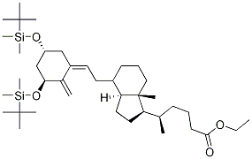(5R)-ethyl 5-((1R,3aS,7aR)-4-((E)-2-((3S,5R)-3,5-bis(tert-butyldiMethylsilyloxy)-2-Methylenecyclohexylidene)ethyl)-7a-Methyloctahydro-1H-inden-1-yl)hexanoate CAS#: 169900-32-7