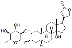 (5beta)-3beta-[(6-deoxy-beta-D-glucopyranosyl)oxy]-14-hydroxycard-20(22)-enolide CAS#: 40950-57-0