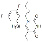 6-(3,5-difluorophenyl)selanyl-1-(ethoxymethyl)-5-propan-2-yl-pyrimidin e-2,4-dione CAS#: 172256-09-6