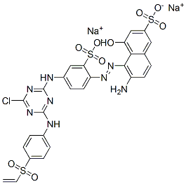 6-Amino-5-[[4-[[4-chloro-6-[[4-(ethenylsulfonyl)phenyl]amino]-1,3,5-triazin-2-yl]amino]-2-sulfophenyl]azo]-4-hydroxy-2-naphthalenesulfonic acid disodium salt CAS#: 350797-46-5