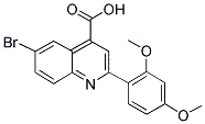 6-BROMO-2-(2,4-DIMETHOXYPHENYL)QUINOLINE-4-CARBOXYLIC ACID CAS#: 351329-40-3
