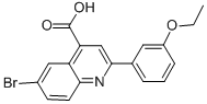 6-BROMO-2-(3-ETHOXYPHENYL)QUINOLINE-4-CARBOXYLIC ACID CAS#: 350999-95-0