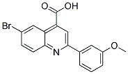 6-BROMO-2-(3-METHOXYPHENYL)QUINOLINE-4-CARBOXYLIC ACID CAS#: 351329-64-1