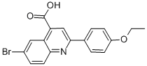 6-BROMO-2-(4-ETHOXYPHENYL)QUINOLINE-4-CARBOXYLIC ACID CAS#: 351001-28-0