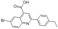 6-BROMO-2-(4-ETHYLPHENYL)QUINOLINE-4-CARBOXYLIC ACID CAS#: 350998-45-7