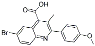 6-BROMO-2-(4-METHOXYPHENYL)-3-METHYLQUINOLINE-4-CARBOXYLIC ACID CAS#: 354539-71-2