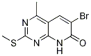6-BROMO-4-METHYL-2-(METHYLSULFANYL)-7H,8H-PYRIDO[2,3-D]PYRIMIDIN-7-ONE CAS#: 1224055-17-7