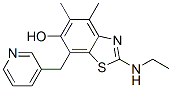 6-Benzothiazolol,  2-(ethylamino)-4,5-dimethyl-7-(3-pyridinylmethyl)- CAS#: 145096-33-9