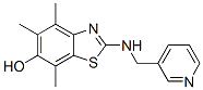6-Benzothiazolol,  4,5,7-trimethyl-2-[(3-pyridinylmethyl)amino]- CAS#: 145096-24-8