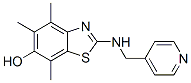 6-Benzothiazolol,  4,5,7-trimethyl-2-[(4-pyridinylmethyl)amino]- CAS#: 145096-27-1