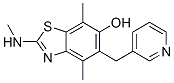 6-Benzothiazolol, 4,7-dimethyl-2-(methylamino)-5-(3-pyridinylmethyl)- CAS#: 145096-31-7