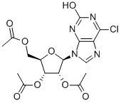 6-Chloro-2-hydroxy-9-(2',3',5'-tri-O-acetyl-b-D-ribofuranosyl)purine CAS#: 161923-50-8