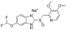 6-(Difluoromethoxy)-2-[(S)-[(3,4-dimethoxy-2-pyridinyl)methyl]sulfinyl]-1H-benzimidazole sodium salt CAS#: 160488-53-9