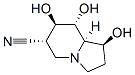 6-Indolizinecarbonitrile, octahydro-1,7,8-trihydroxy-, 1S-(1.alpha.,6.beta.,7.alpha.,8.beta.,8a.beta.)- CAS#: 156205-59-3