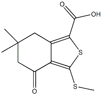 6,6-Dimethyl-3-(methylthio)-4,5,6,7-tetrahydrobenzo[c]thiophen-4-oxo-1-carboxylic acid, tech. CAS#: 172516-41-5