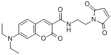 7-DIETHYLAMINO-3-((((2-MALEIMIDYL)ETHYL)AMINO) CARBONYL)COUMARIN CAS#: 156571-46-9