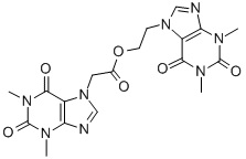 7H-Purine-7-acetic acid, 1,2,3,6-tetrahydro-1,3-dimethyl-2,6-dioxo-, 2 -(1,3-dimethyl-2,6-dioxo-1,2,3,6-tetrahydro-7H-purin-7-yl)ethyl ester CAS#: 169563-63-7