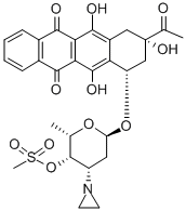 (7S,9S)-9-acetyl-7-[(2S,4S,5S,6S)-4-aziridin-1-yl-6-methyl-5-methylsulfonyloxy-oxan-2-yl]oxy-6,9,11-trihydroxy-8,10-dihydro-7H-tetracene-5,12-dione CAS#: 171047-47-5