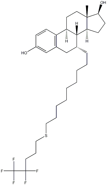 (7a,17b)-7-[9-[(4,4,5,5,5-Pentafluoropentyl)thio]nonyl]-estra-1,3,5(10)-triene-3,17-diol CAS#: 153004-31-0