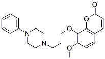 8-(3-(4-phenyl-1-piperazinyl)propoxy)-7-methoxycoumarin CAS#: 148727-09-7