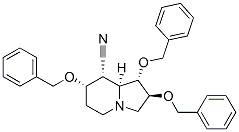8-Indolizinecarbonitrile, octahydro-1,2,7-tris(phenylmethoxy)-, 1S-(1.alpha.,2.beta.,7.alpha.,8.alpha.,8a.alpha.)- CAS#: 171925-35-2