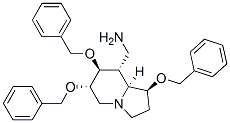 8-Indolizinemethanamine, octahydro-1,6,7-tris(phenylmethoxy)-, 1S-(1.alpha.,6.beta.,7.alpha.,8.beta.,8a.beta.)- CAS#: 171925-38-5