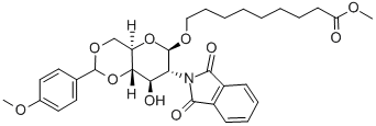8-Methoxycarbonyloctyl2-deoxy-4,6-O-(methoxybenzylidene)-2-phthalimido-b-D-glucopyranoside CAS#: 359436-88-7