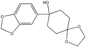 8-(benzo[d][1,3]dioxol-5-yl)-1,4-dioxaspiro[4.5]decan-8-ol CAS#: 150019-56-0