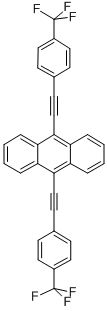 9,10-BIS(4-TRIFLUOROMETHYLPHENYLETHYNYL)ANTHRACENE CAS#: 156301-66-5
