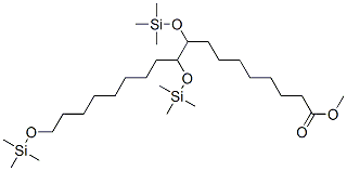 9,10,18-Tris(trimethylsilyloxy)octadecanoic acid methyl ester CAS#: 40707-76-4