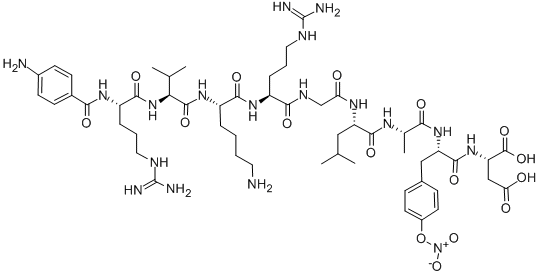 AMINOBENZOYL-ARG-VAL-LYS-ARG-GLY-LEU-ALA-TYR(NO2)-ASP CAS#: 161721-77-3
