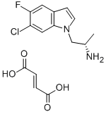 (AS)-6-CHLORO-5-FLUORO-ALPHA-METHYL-1H-INDOLE-1-ETHANAMINE FUMARATE CAS#: 169675-09-6