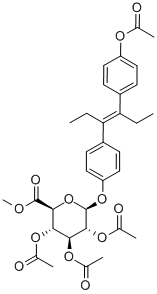 Acetyldiethylstilbestrol 2,3,4-Tri-O-acetyl--D-glucuronide Methyl Ester CAS#: 40269-22-5