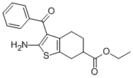 BENZO[B]THIOPHENE-6-CARBOXYLIC ACID, 2-AMINO-3-BENZOYL-4,5,6,7-TETRAHYDRO-, ETHYL ESTER CAS#: 332135-37-2